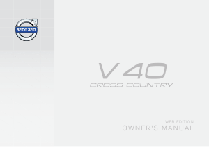 2014 Volvo V40 Cross Country Owners Manual